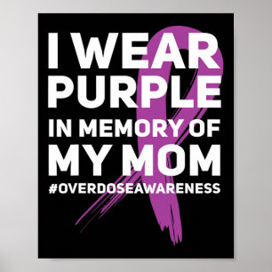 Poster Conscientização sobre Sobredose Memória da Mamãe F