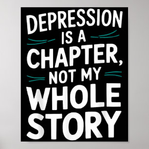 Poster Conscientização sobre Suicídio Depressão Ansiedade
