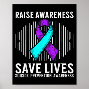 Poster Conscientização sobre suicídio Suporte Conscientiz