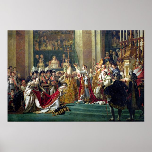 Póster Consecração de Napoleão e de Josephine (Frente)