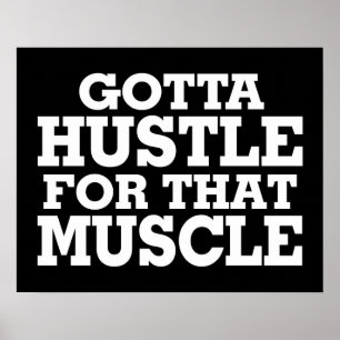 Póster Conseguiu apressar para esse branco do músculo