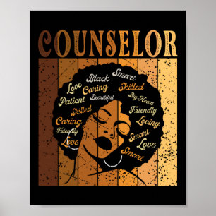 Poster Conselheira de Mulheres Afro-Americanas Histórias