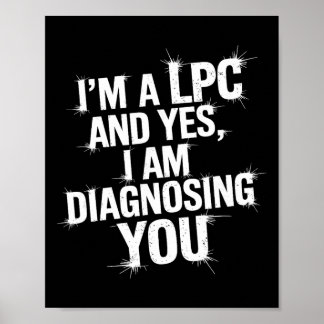 Poster Conselheiro de Saúde Mental Lpc Citação de Humor