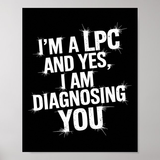Poster Conselheiro de Saúde Mental Lpc Citação de Humor  (Frente)