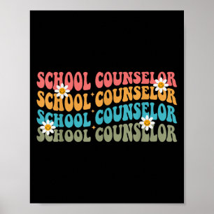 Poster Conselheiro Engraçado Groovy Retro Conselheiro Tea