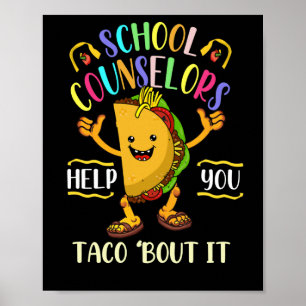 Poster Conselheiros Escolares Ajudam Você Taco A Pensar