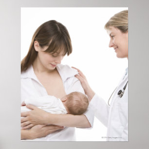 Póster Conselho amamentando de um doutor