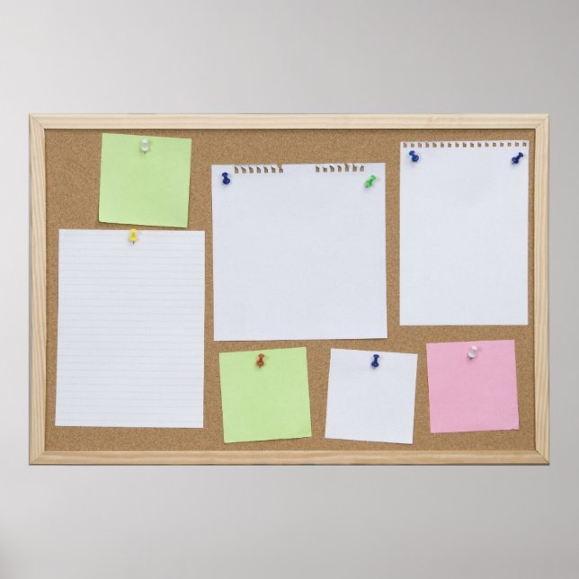 Poster conselho de cortiça do escritório (Frente)