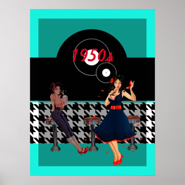 Poster Conselho de espuma de 1950 com verificação da Houn (Frente)