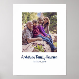 Poster Conselho de início de sessão personalizado de foto