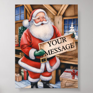 Poster Conselho de Mensagens Pessoais dos papais noeis: U