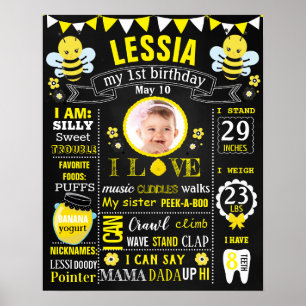Poster Conselho de sinais de quadro de aviso de aniversár