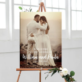 Poster Conselho de sinal de boas-vindas de casamento com 