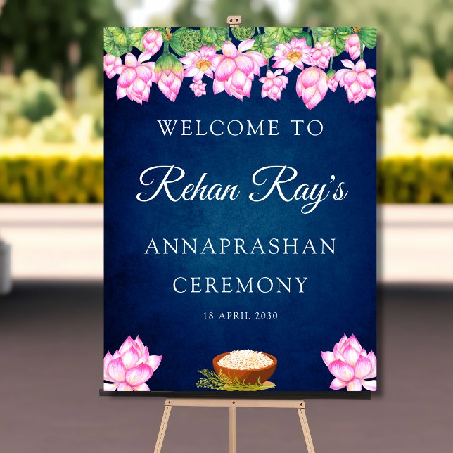 Poster Conselho de sinal de boas-vindas do Lotus Annapras (Criador carregado)