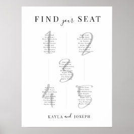 Poster Conselho de Sinal de Gráfico de Sentagem Minimalis