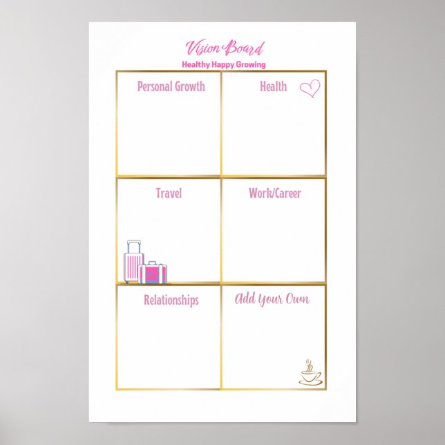 Poster Conselho de visão saudável e feliz (Frente)