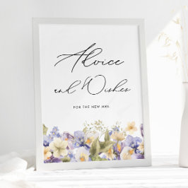 Poster Conselho e Desejo Festa de Chá Chá de panela