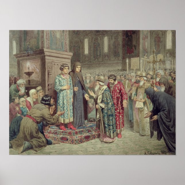 Póster Conselho que chama Michael F. Romanov à (Frente)