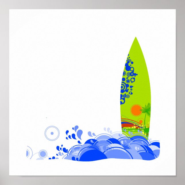 Póster Conselho verde nas ondas (Frente)