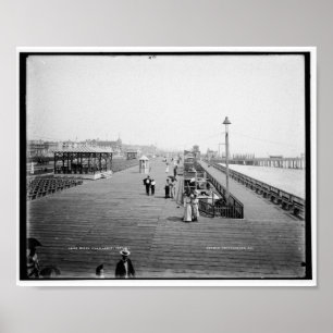 Poster Conselho Walk, Asbury Park, New Jersey Vintage