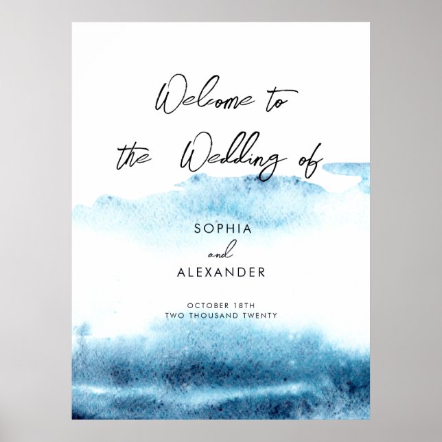 Poster Conselhos De Espuma De Casamento Sinal De Boas-Vin (Frente)