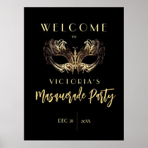 Poster Conselhos de espuma Mascarada de boas-vindas