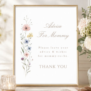 Poster Conselhos de Pequena Flor Silvestre Elegante para 