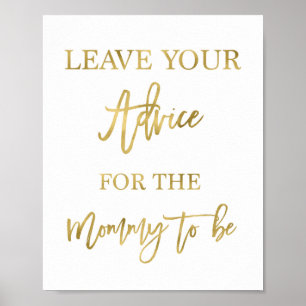 Poster Conselhos para a mãe ser
