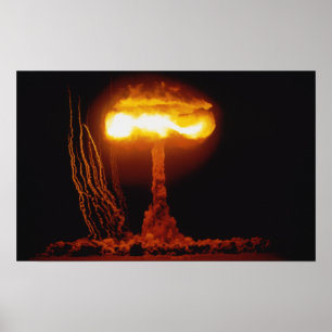 Póster Consequências Knothole da operação, evento do