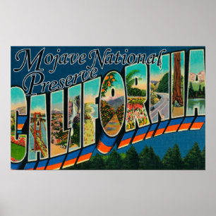 Póster Conserva nacional do Mojave, Califórnia