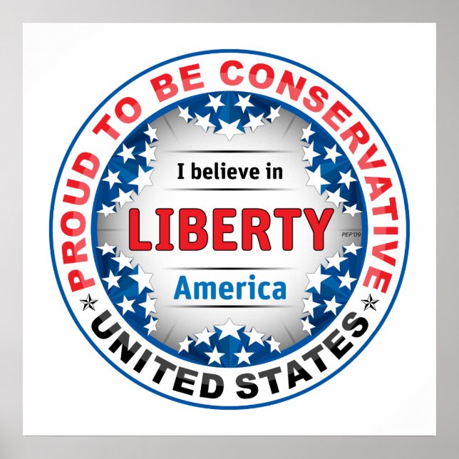 Poster Conservador orgulhoso (Frente)