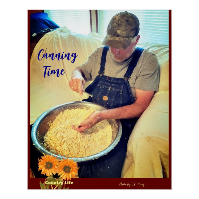 Póster Conservas Vegetais/Vida Doméstica - Plantas (Frente)