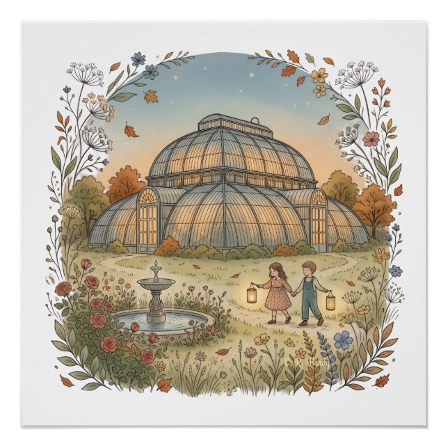 Póster Conservatório de Jardim Outono (Frente)