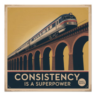 Póster Consistência É Um Superpoder