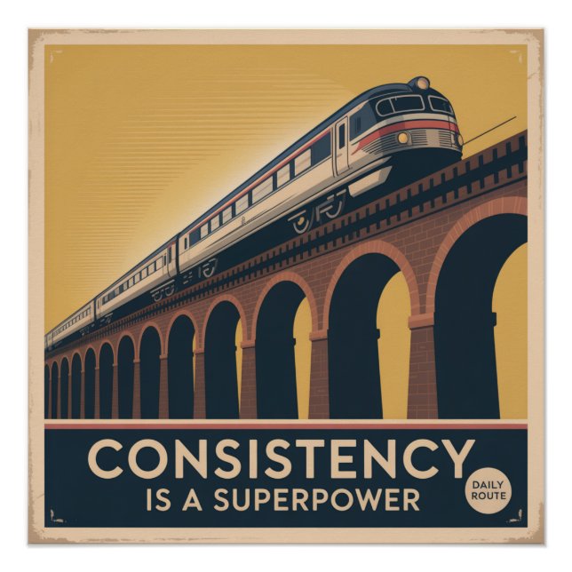 Póster Consistência É Um Superpoder (Frente)