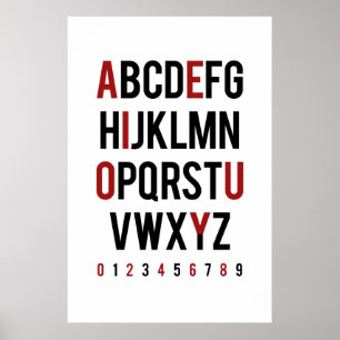 Póster Consoante/vogal - mesmo/impar