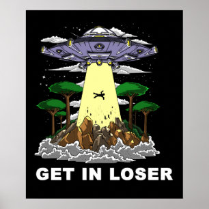 Poster Conspiração estrangeira do UFO do espaço da