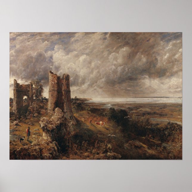 Poster Constable - Castelo Hadleigh Foz do Tâmisa (Frente)