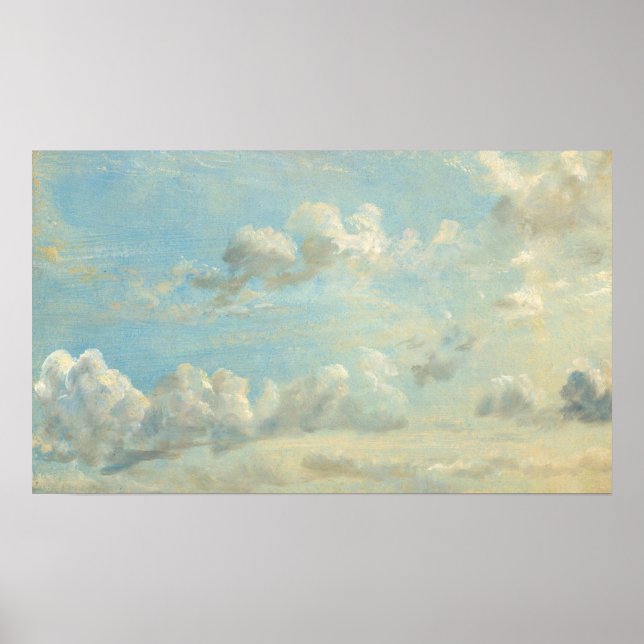 Poster Constable - Estudo de Nuvens (Frente)