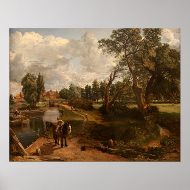 Poster Constable - Flatford Mill 1816 (Frente)