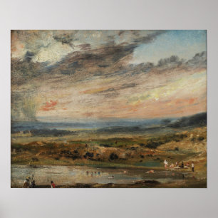 Poster Constable - Hampstead Heath Com Pond E Bathers