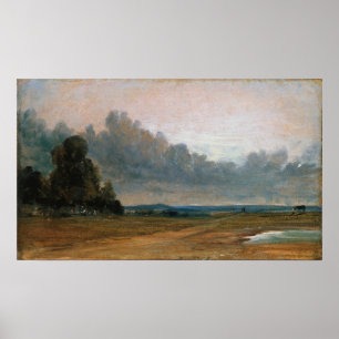 Poster Constable - Uma Visão De Hampstead Heath Com Harr