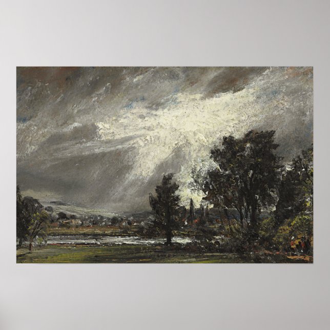 Poster Constable - Uma Vista de Salisbury (Frente)