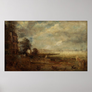 Poster Constable - Waterloo Bridge Vista de Whitehall