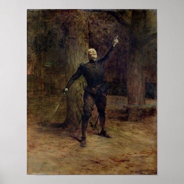 Póster Constante Coquelin como Cyrano de Bergerac (Frente)