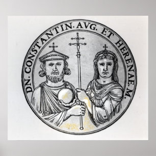 Póster Constantim VI e sua mãe Irene