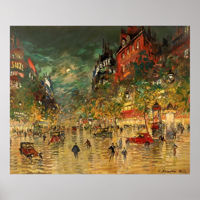 Póster Constantin Korovin: Paris à Noite (Frente)