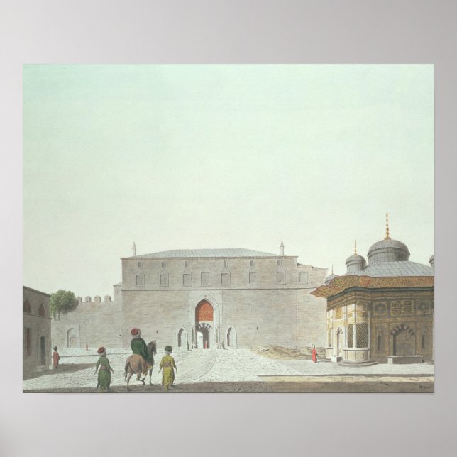 Poster Constantinopla: Praça de Santa Sofia mostrando o f (Frente)