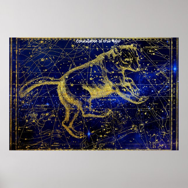 Poster Constelação da Ursa Maior (Frente)