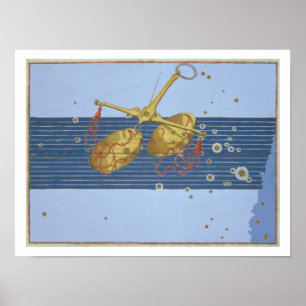 Póster Constelação de Libra, de "Uranometria" por Joha